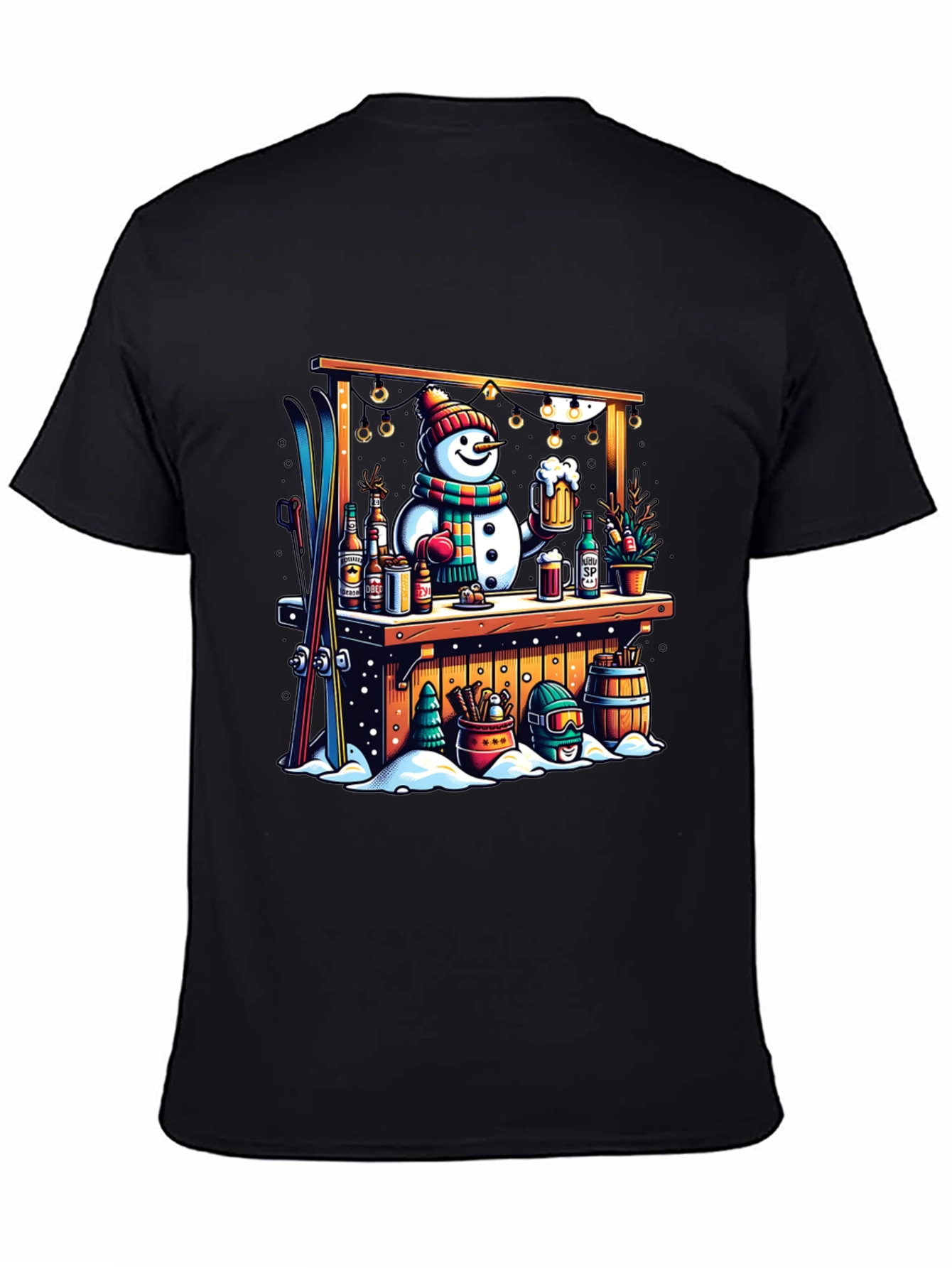 Snowman Bar Winter T-Shirt