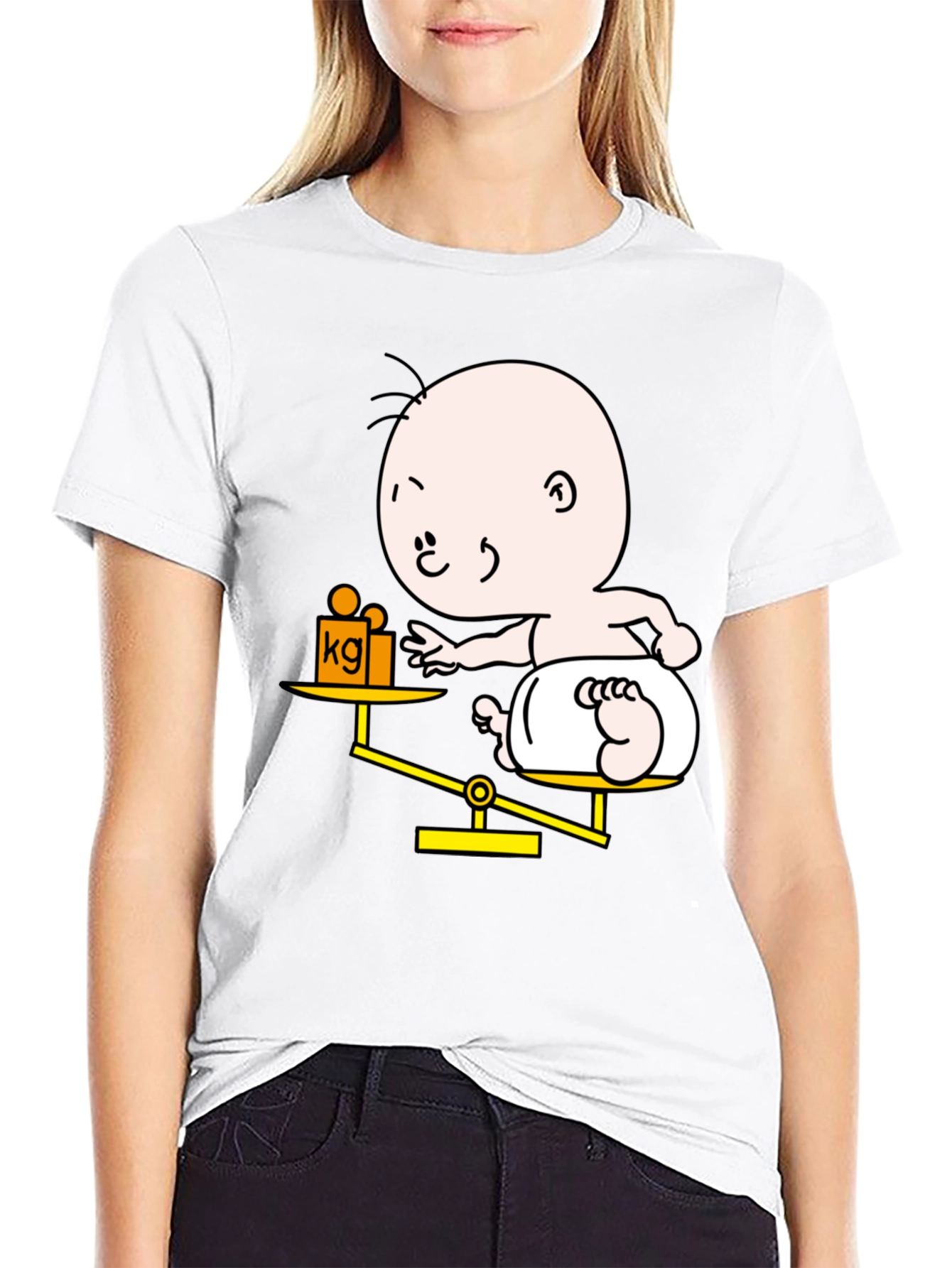 Baby Weight Scale Graphic T-Shirt