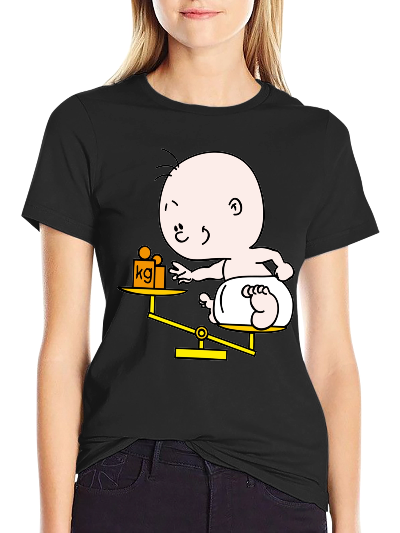 Baby Weight Scale Graphic T-Shirt