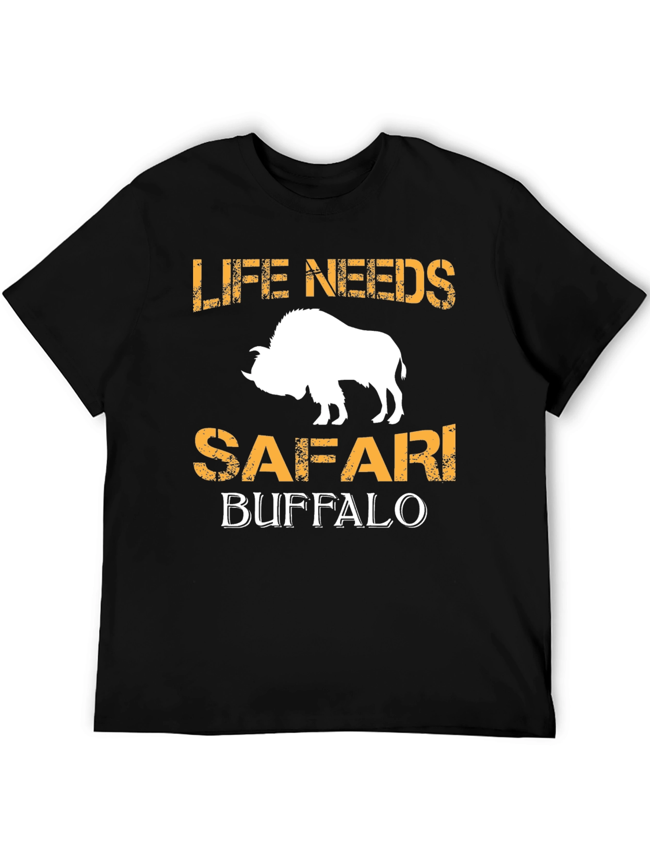 Life Needs Safari Buffalo Graphic T-Shirt