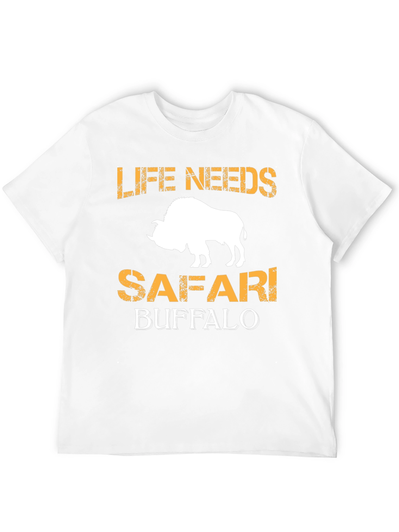 Life Needs Safari Buffalo Graphic T-Shirt