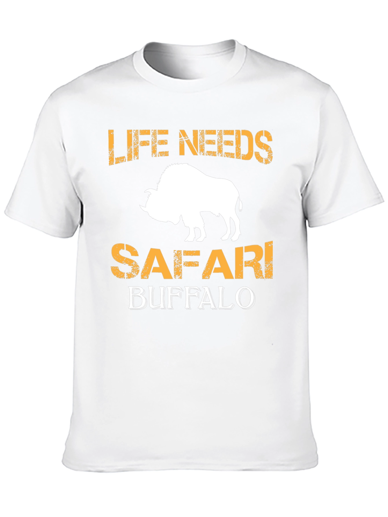 Life Needs Safari Buffalo Graphic T-Shirt