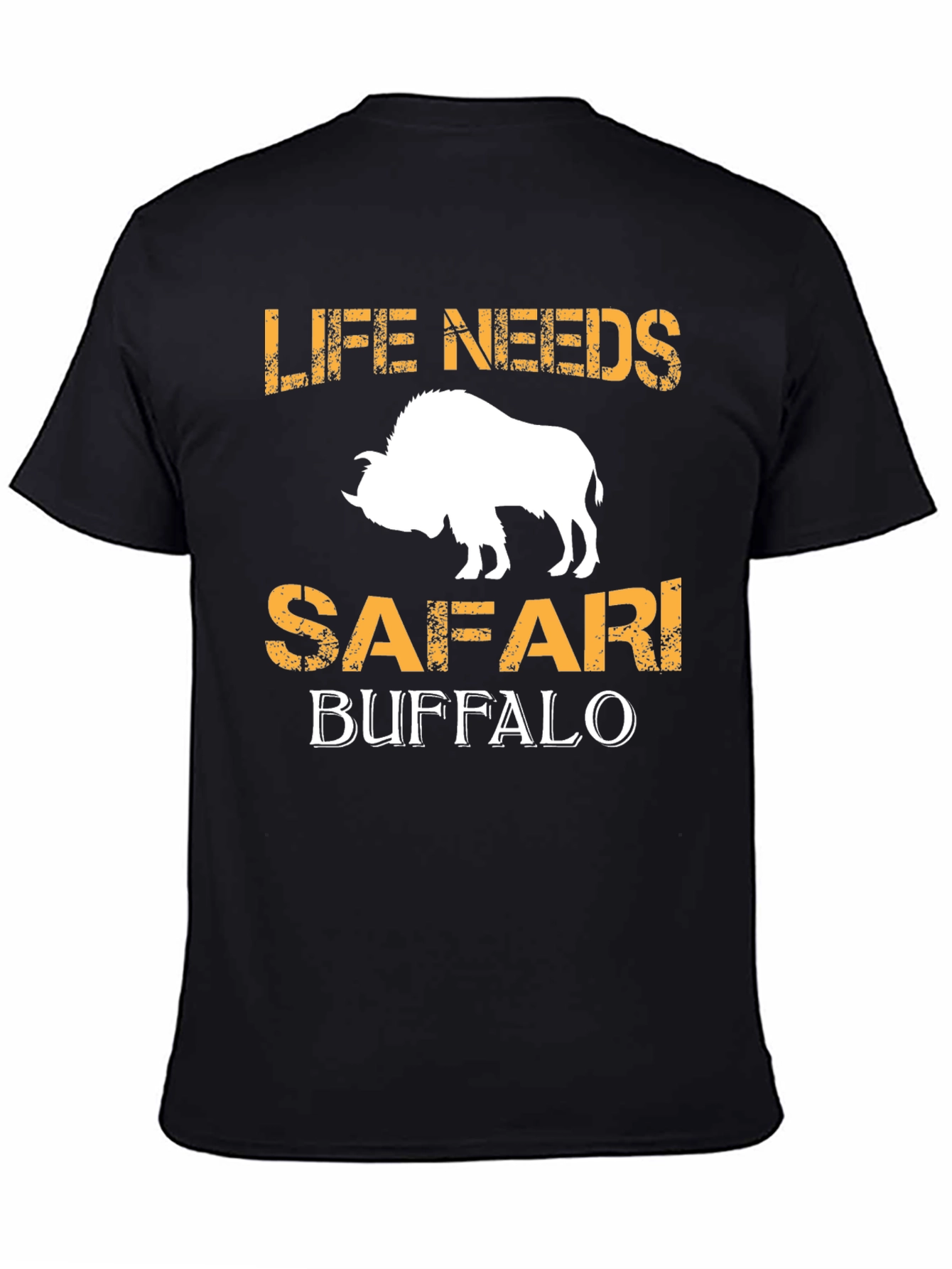 Life Needs Safari Buffalo Graphic T-Shirt