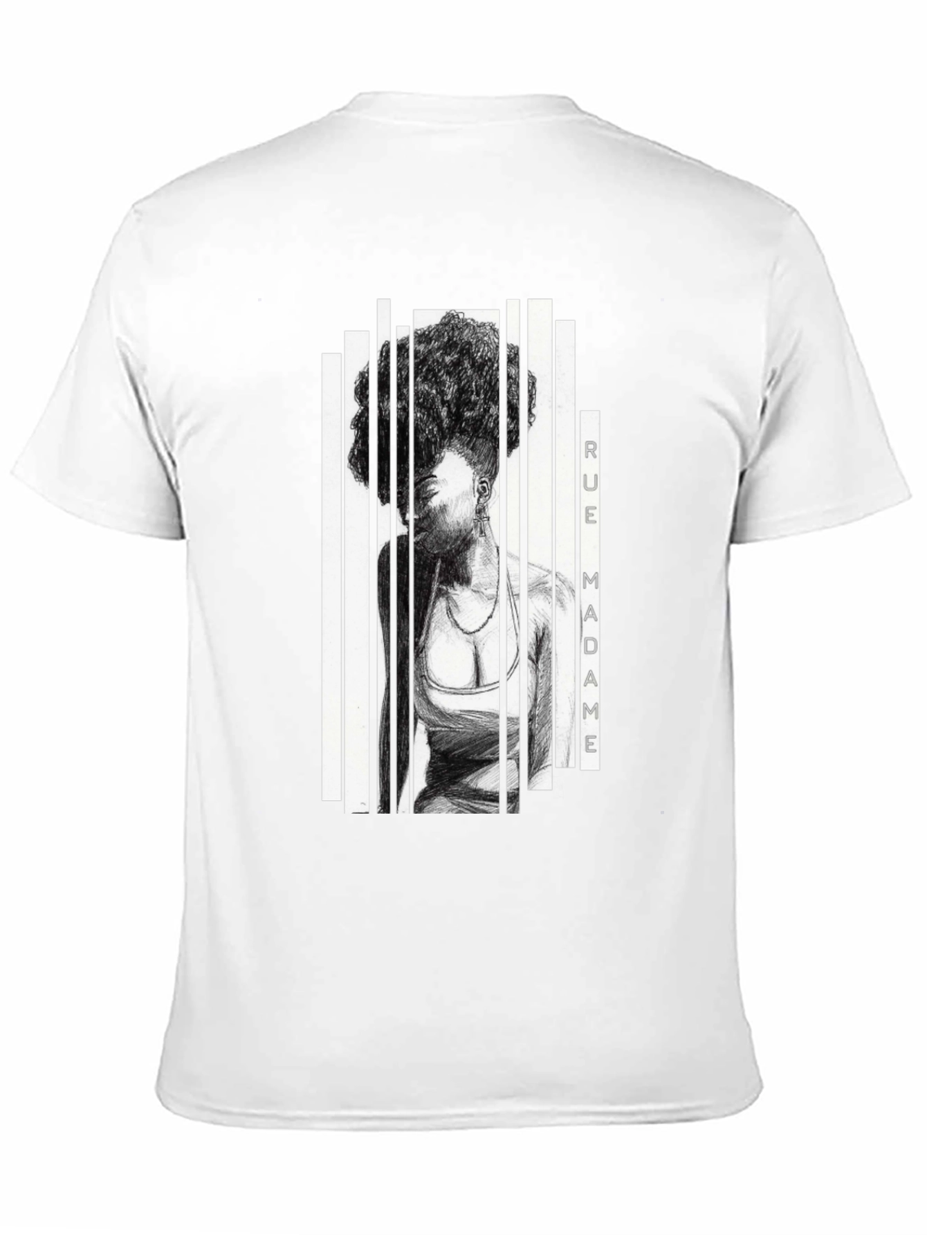 Rue Madame Graphic Print Black T-Shirt