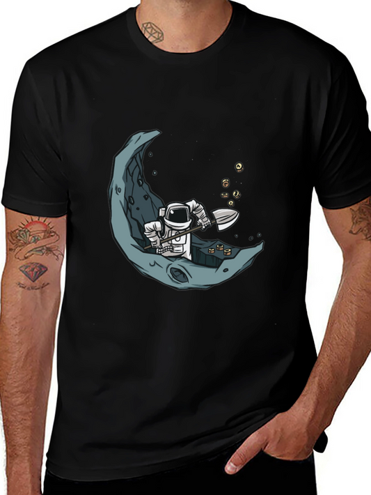 Astronaut Moon Miner Graphic Tee
