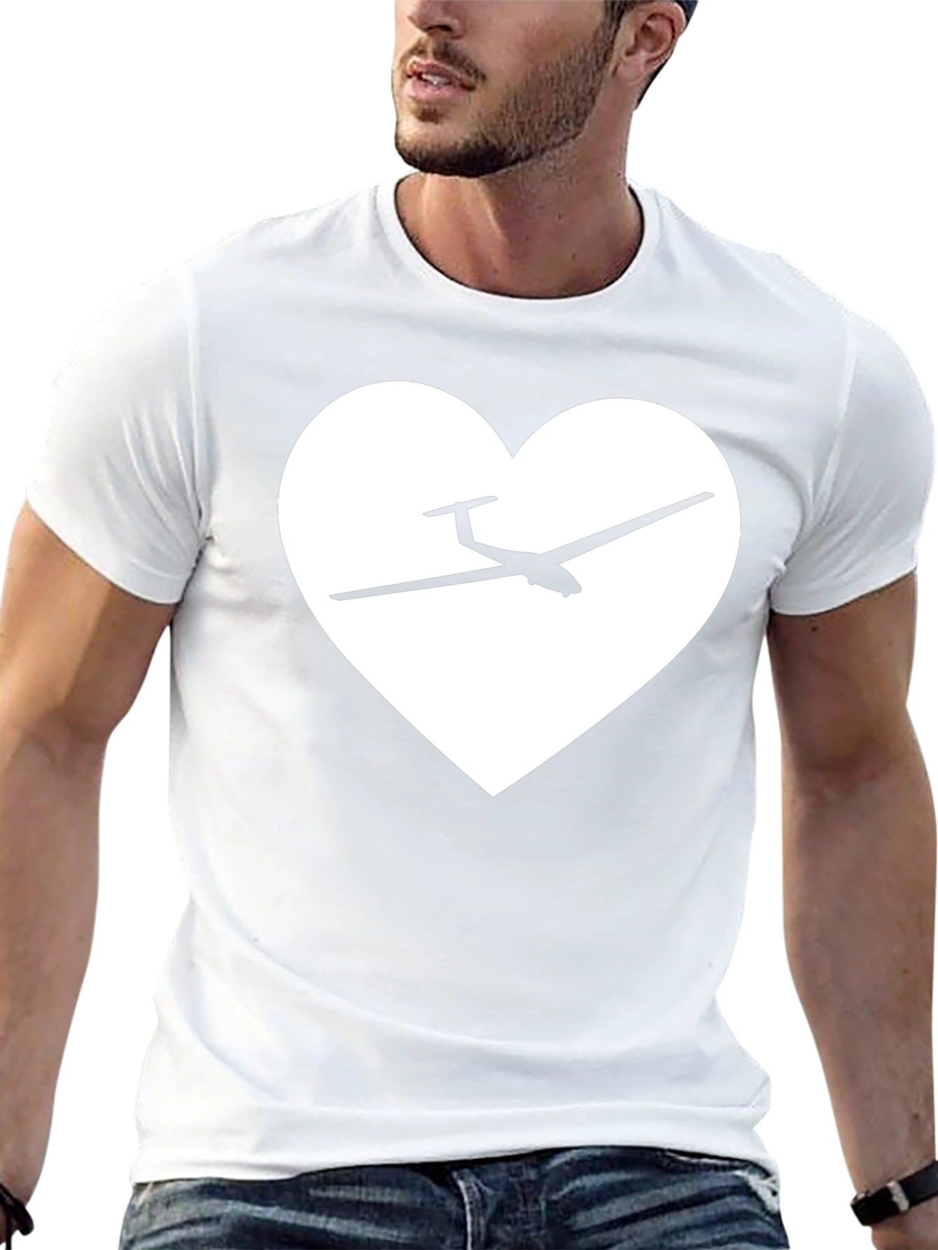 Glider Heart T-Shirt - Aviation Love!