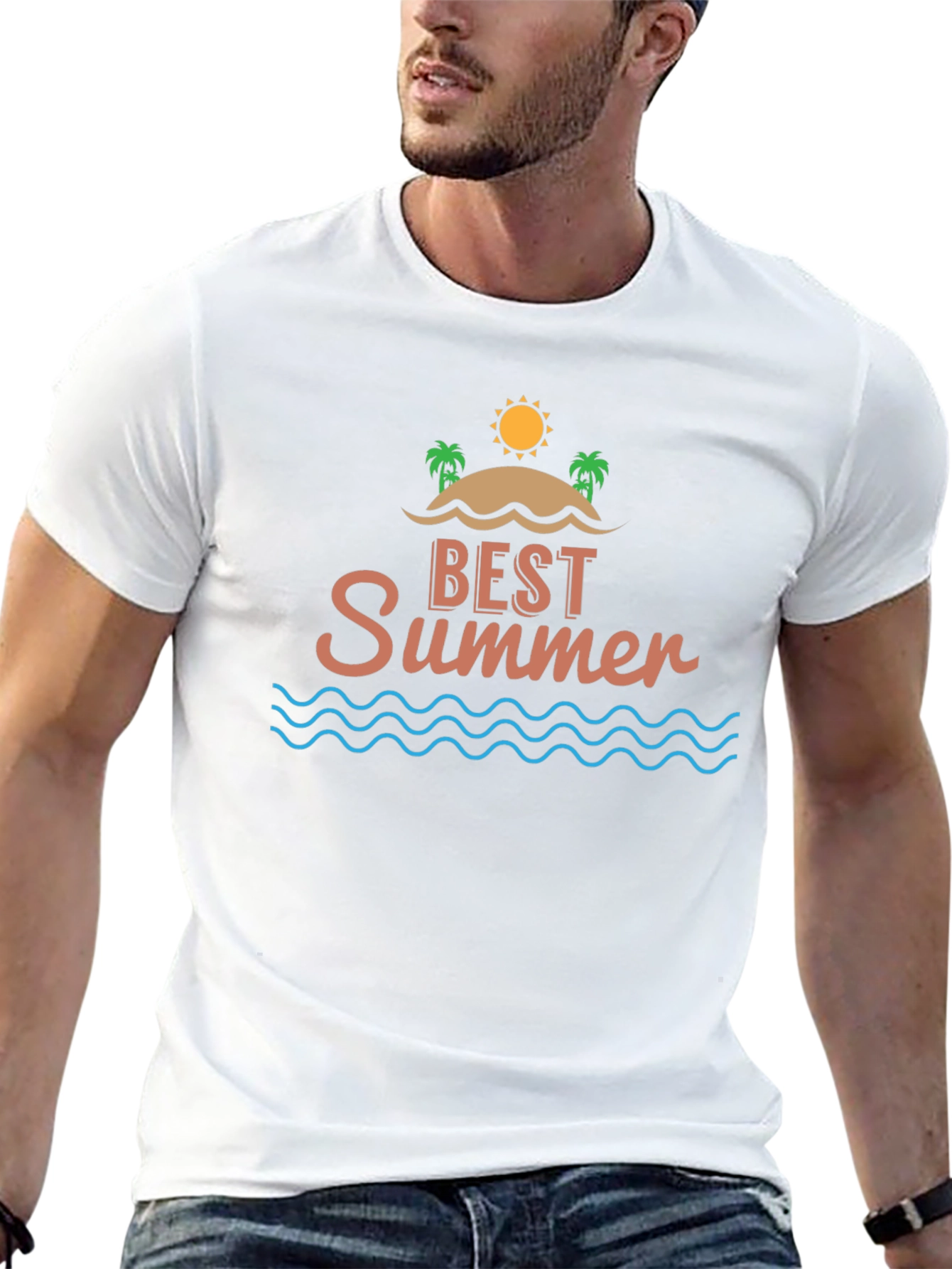 Best Summer T-Shirt - Beach Design - Classic Fit