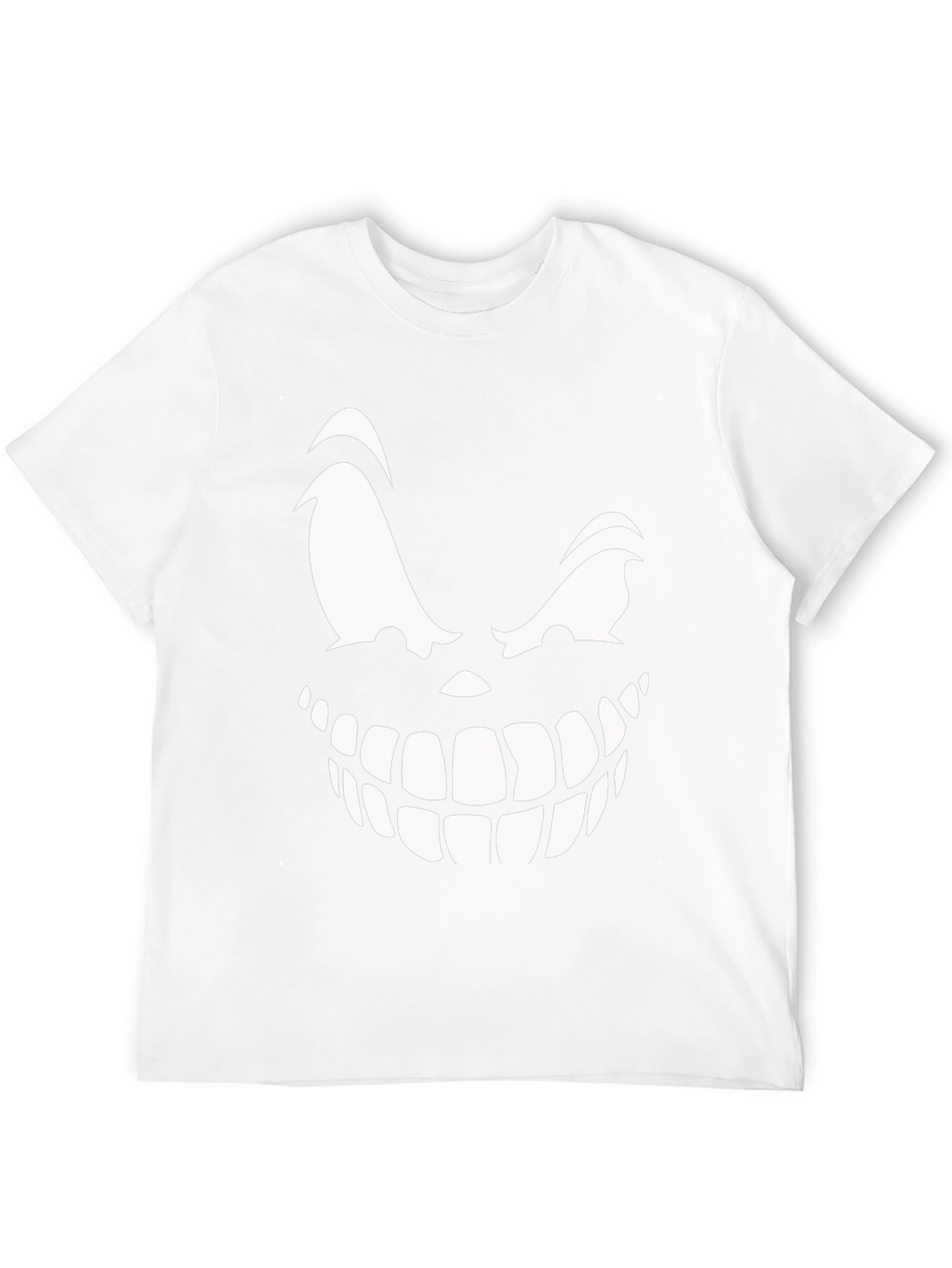 Creepy Smile Graphic Tee - Black