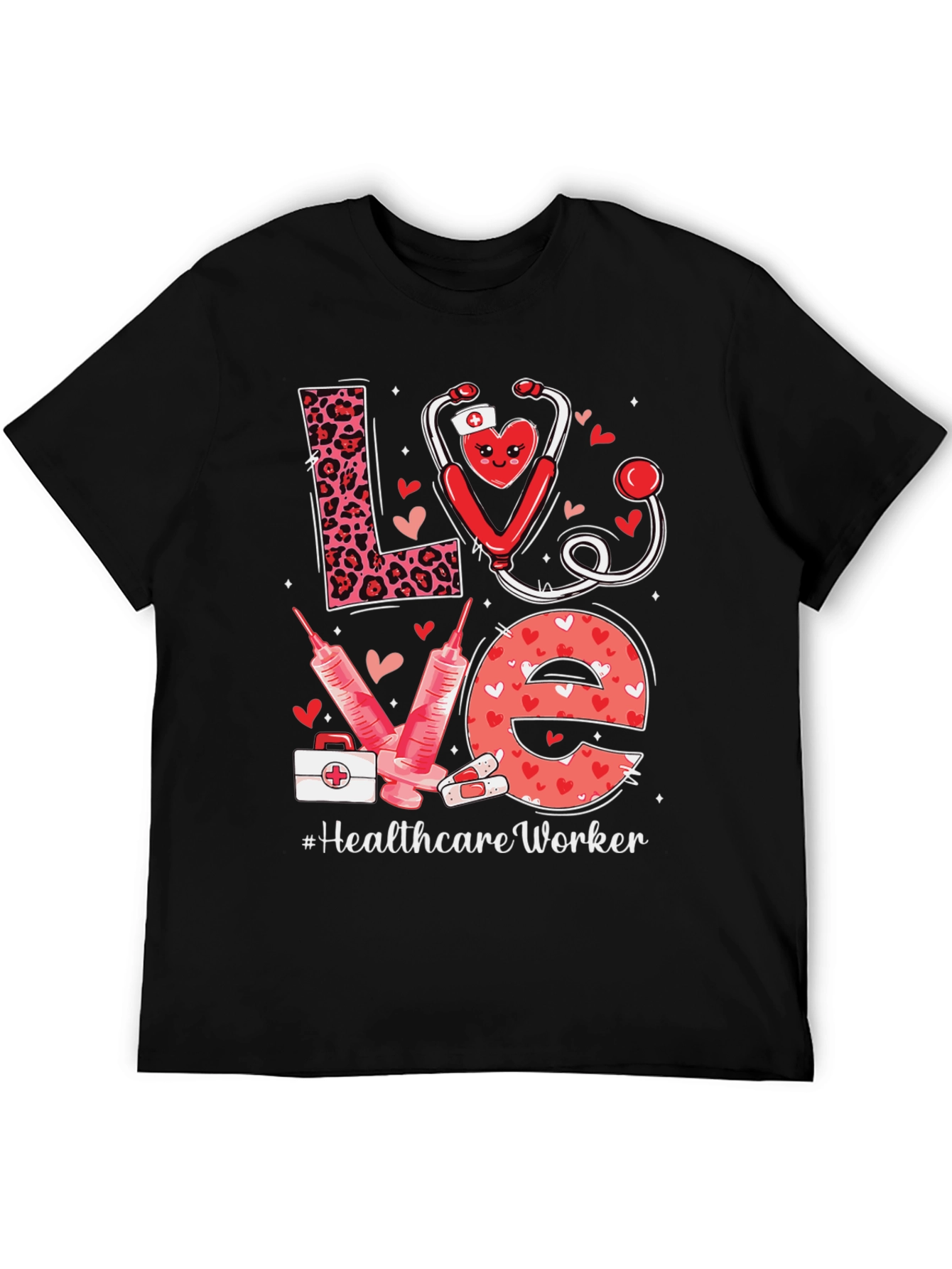 Healthcare Worker Love Graphic T-Shirt