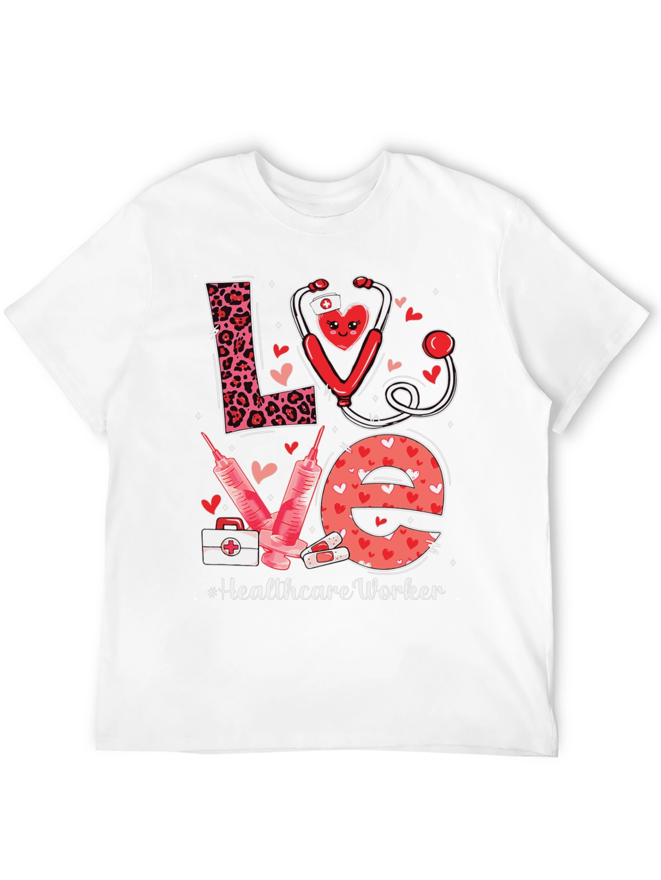 Healthcare Worker Love Graphic T-Shirt