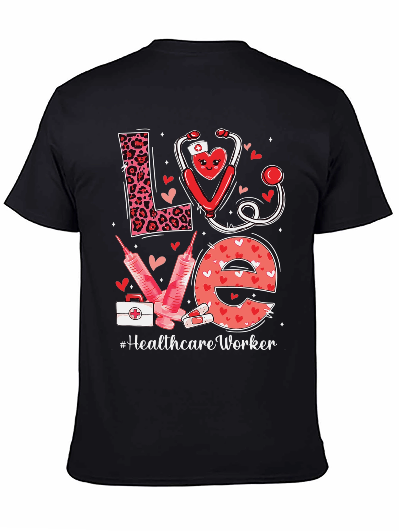 Healthcare Worker Love Graphic T-Shirt