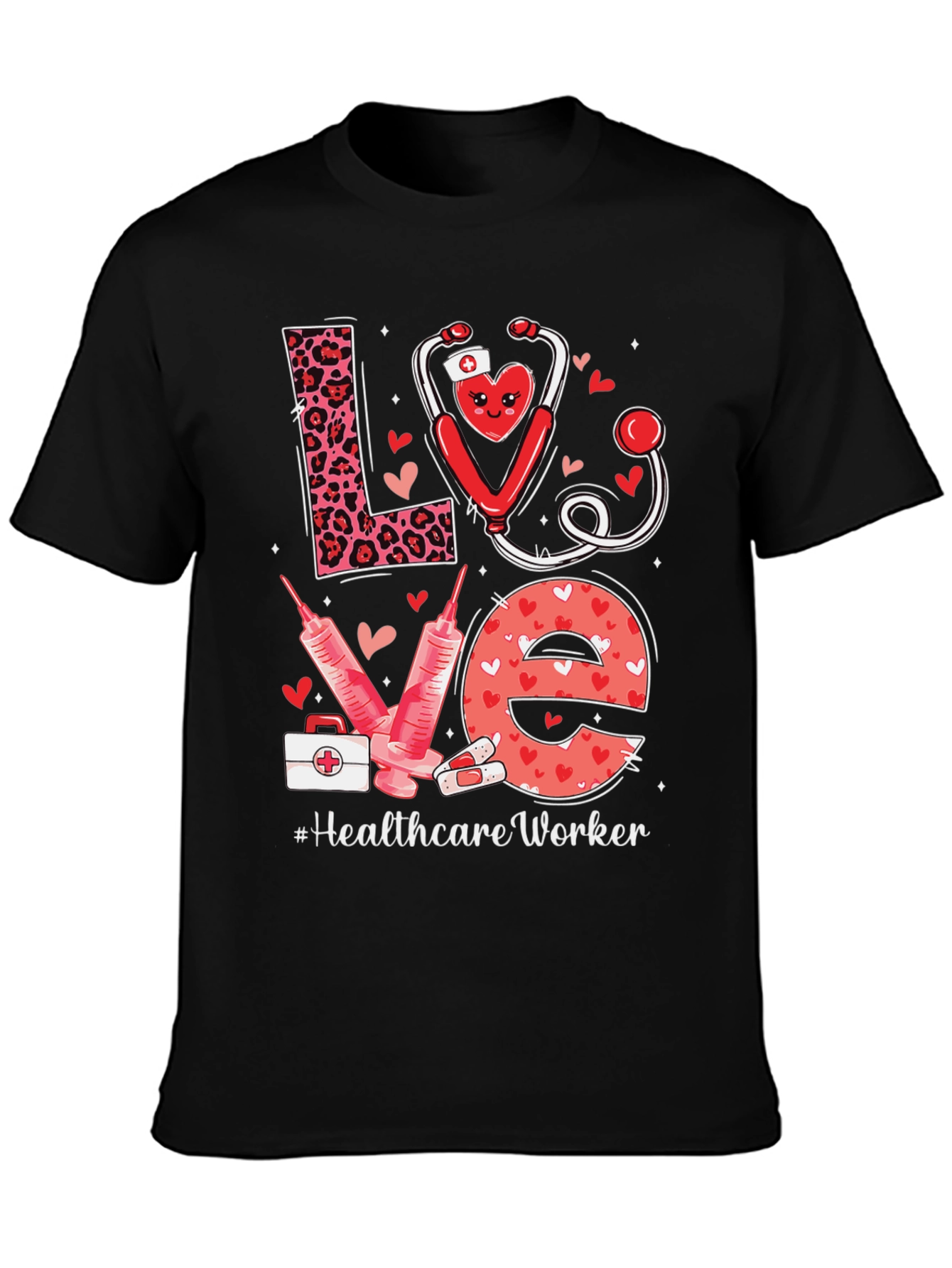 Healthcare Worker Love Graphic T-Shirt