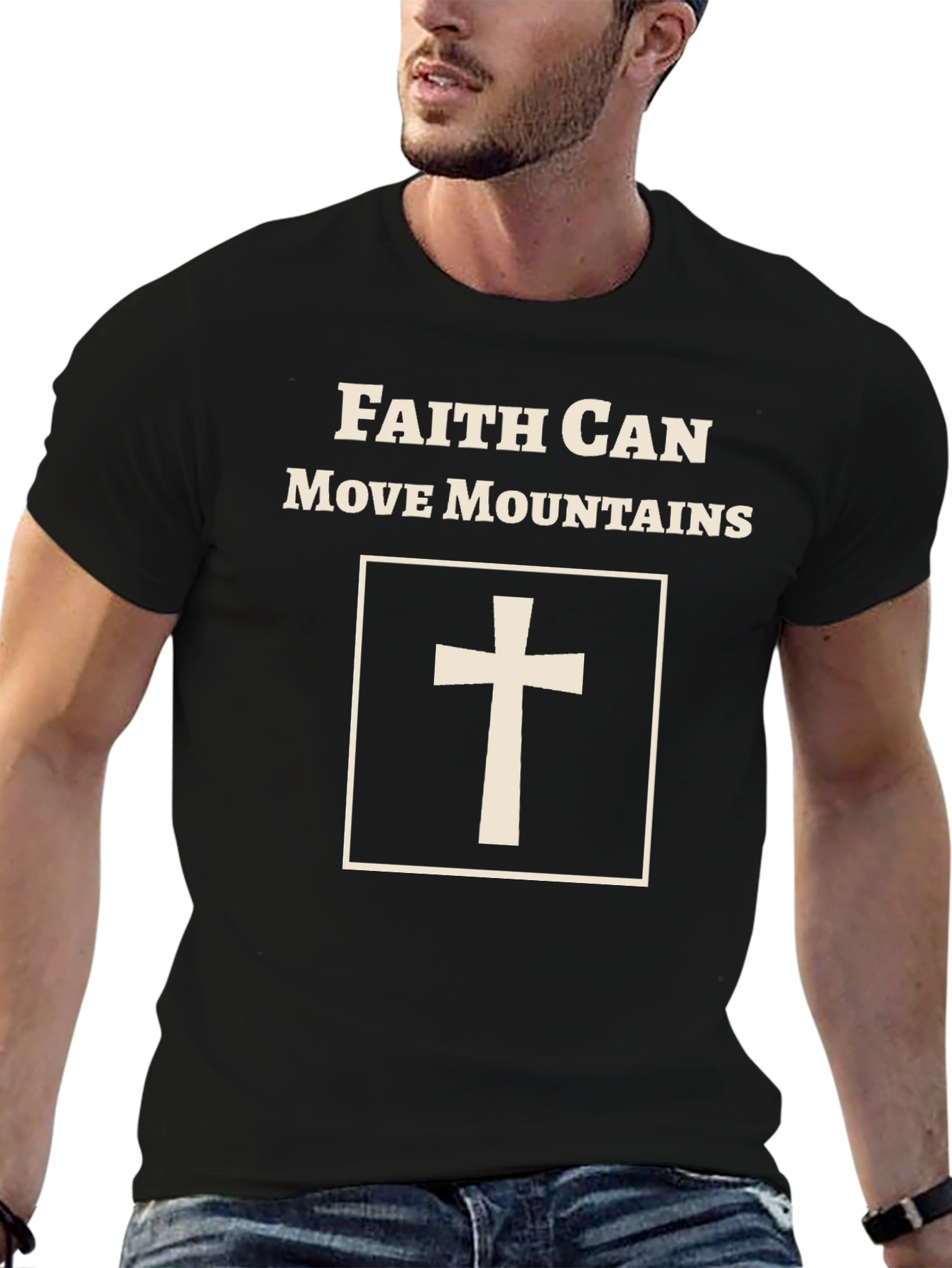 Faith Can Move Mountains T-Shirt - Christian Apparel
