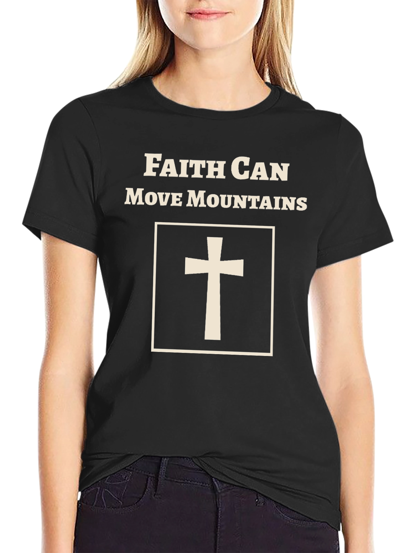 Faith Can Move Mountains T-Shirt - Christian Apparel
