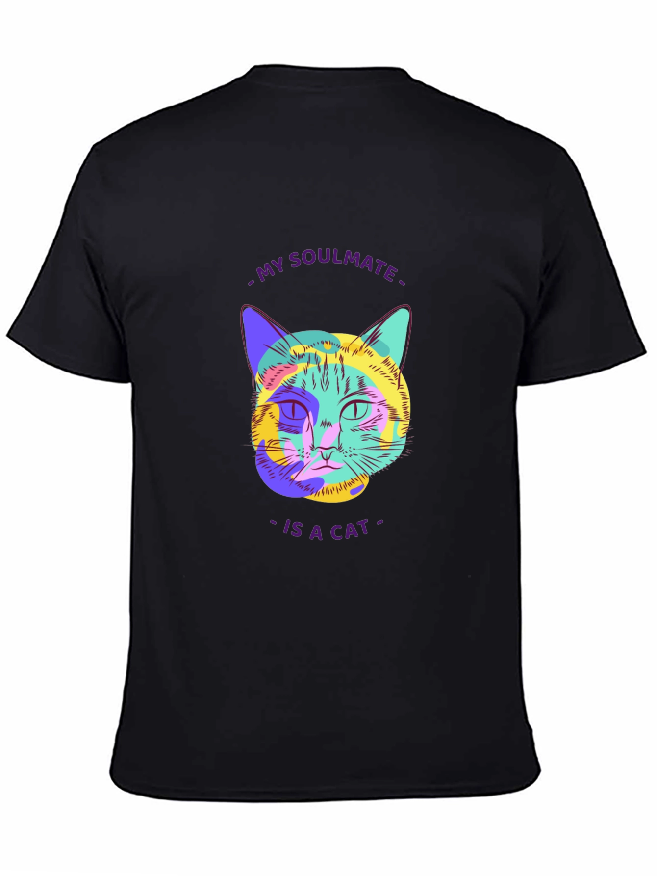 Soulmate Cat Graphic Tee - Stylish Unisex T-Shirt