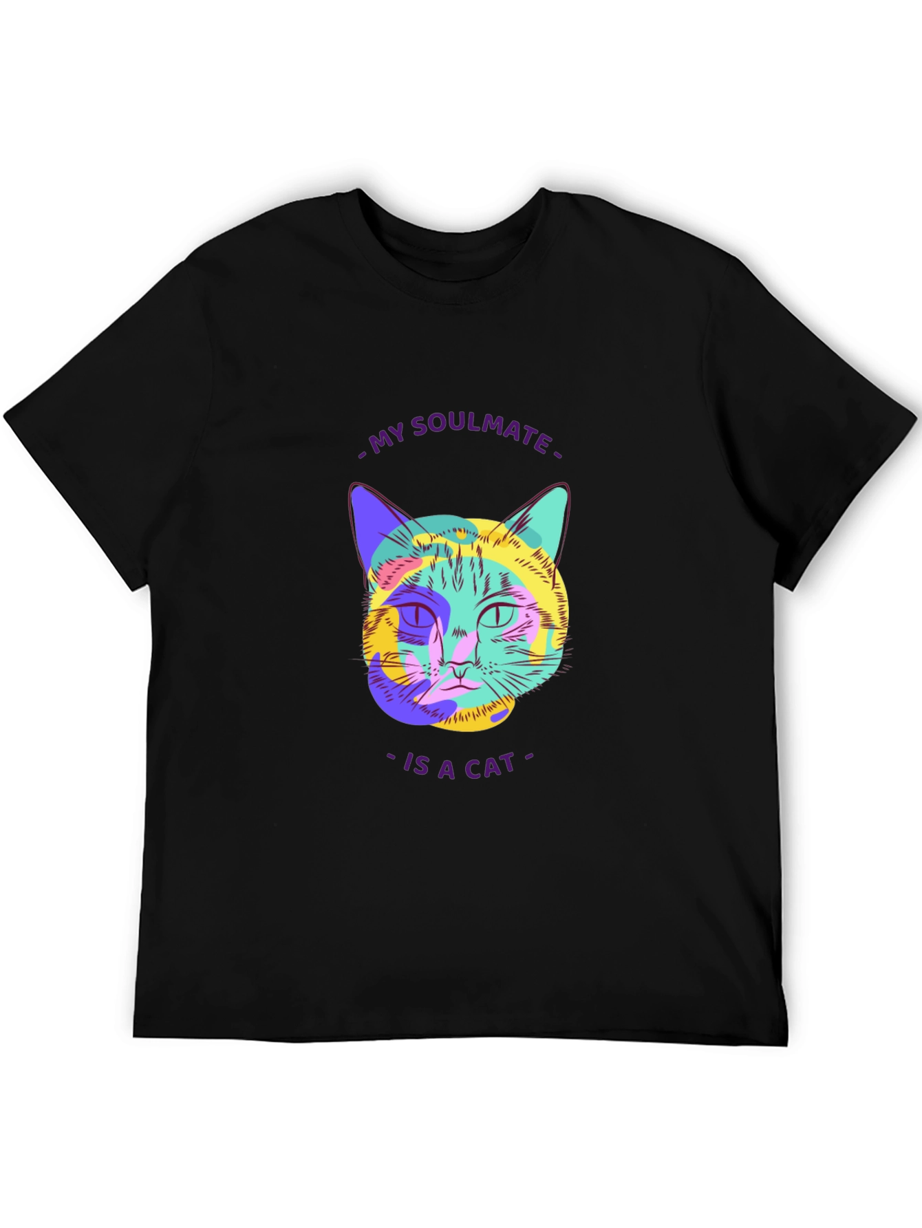 Soulmate Cat Graphic Tee - Stylish Unisex T-Shirt