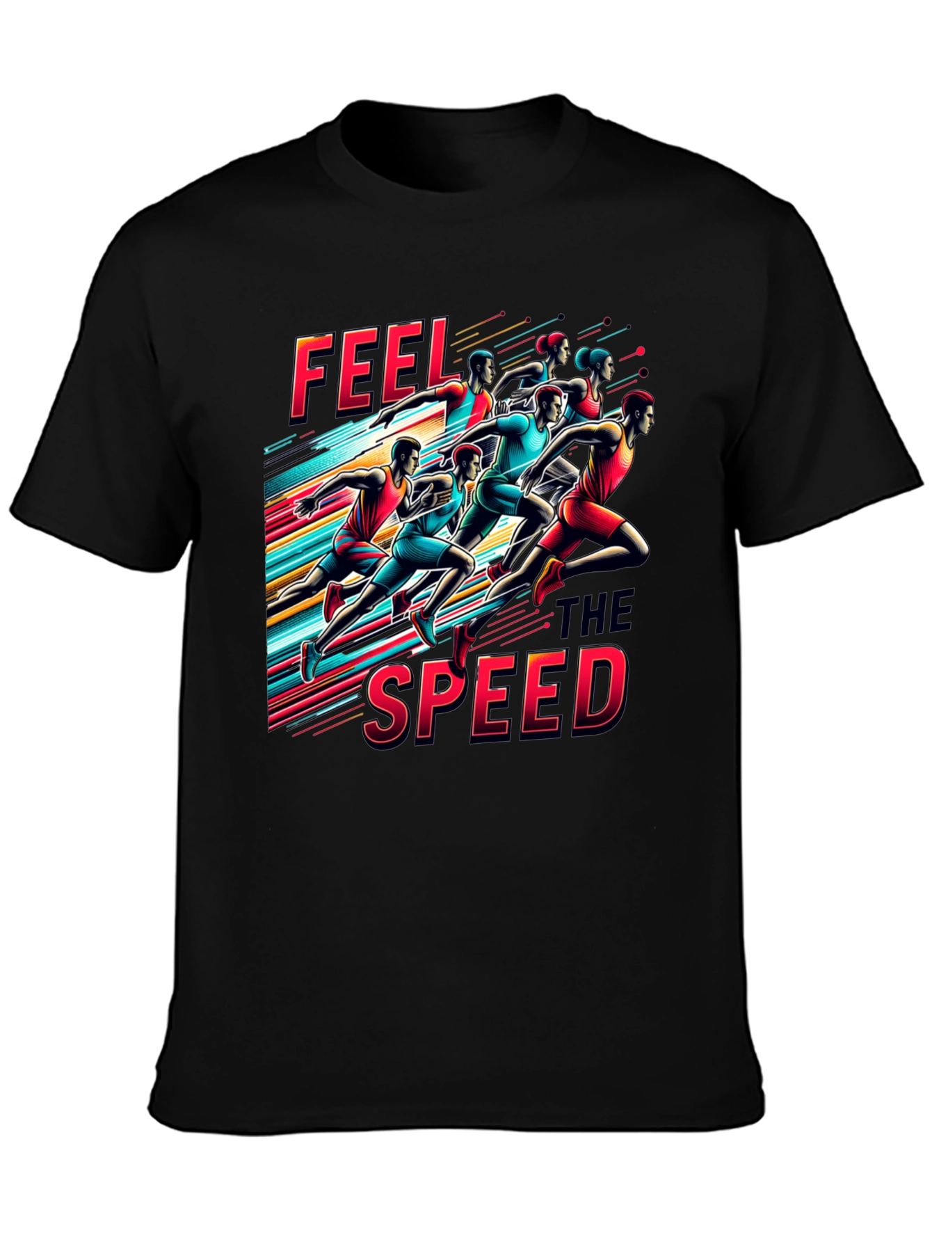 Feel the Speed Graphic Tee - Mens Running T-Shirt