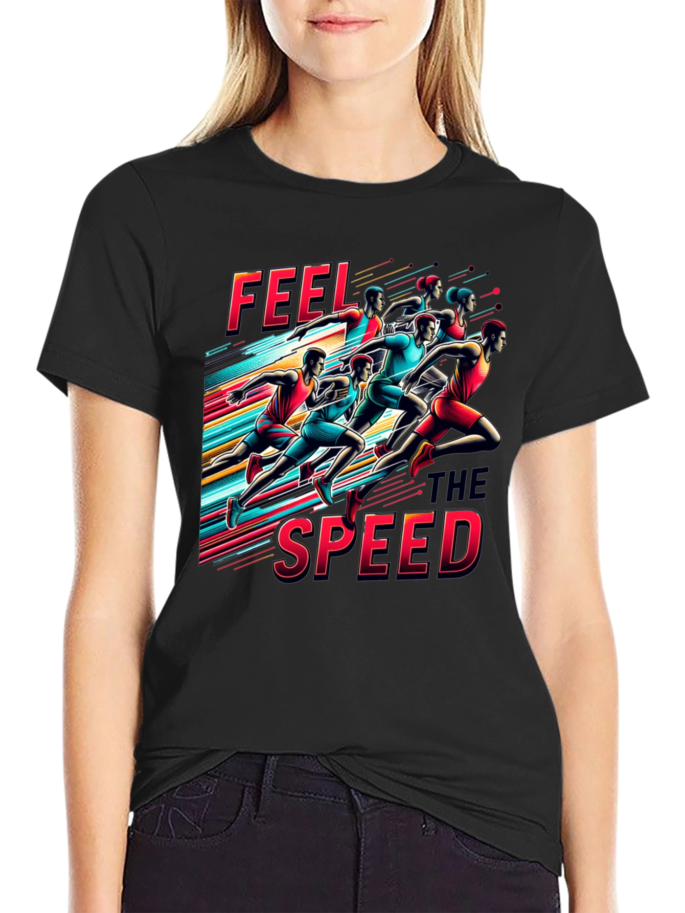 Feel the Speed Graphic Tee - Mens Running T-Shirt