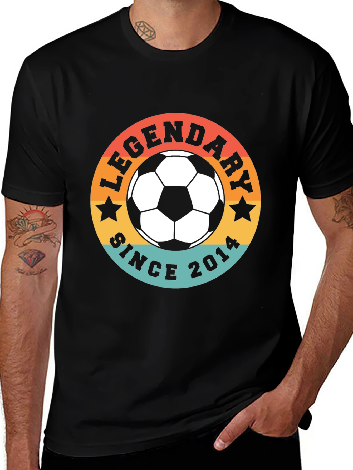 Legendary Since 2014 Soccer Ball T-Shirt
