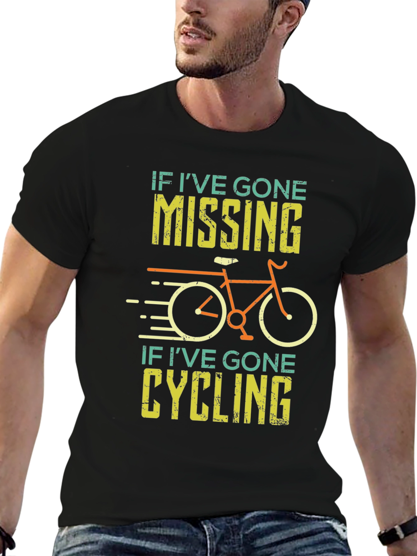 Funny Cycling T-Shirt - If Ive Gone Missing