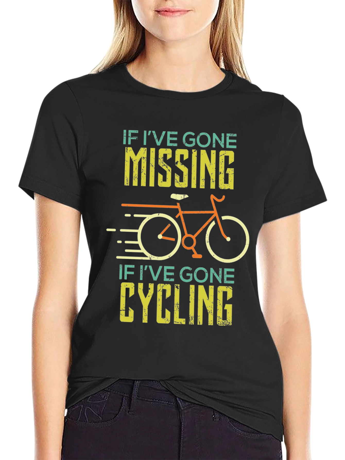Funny Cycling T-Shirt - If Ive Gone Missing