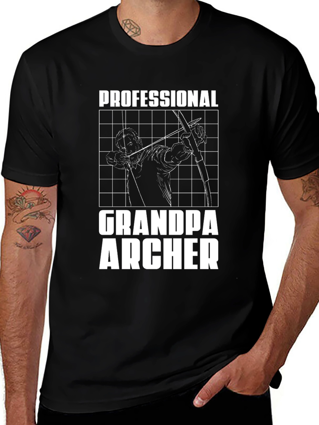 Grandpa Archer T-Shirt - Professional Archer Graphic Tee