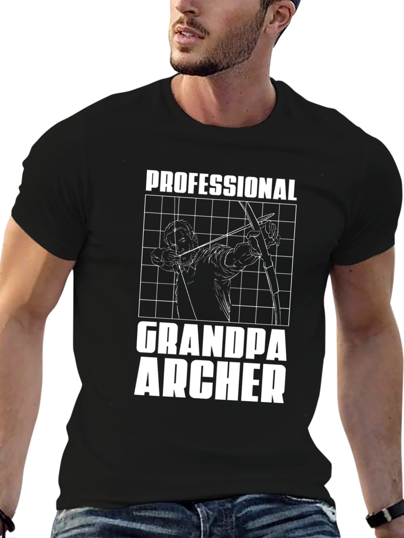 Grandpa Archer T-Shirt - Professional Archer Graphic Tee