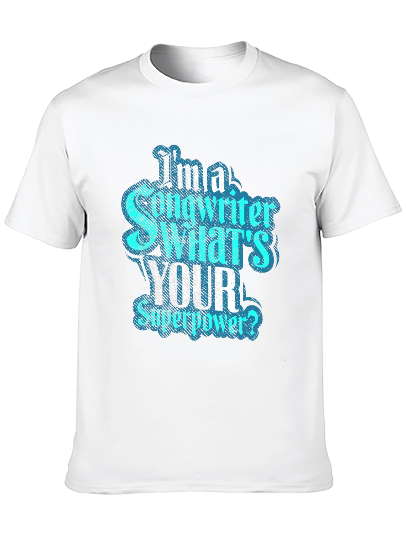 Songwriter Superpower T-Shirt - Black Crew Neck