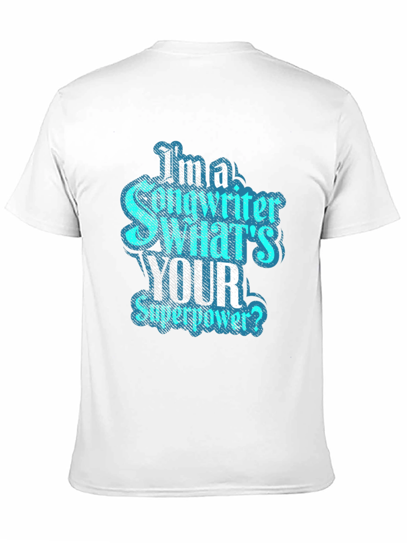 Songwriter Superpower T-Shirt - Black Crew Neck