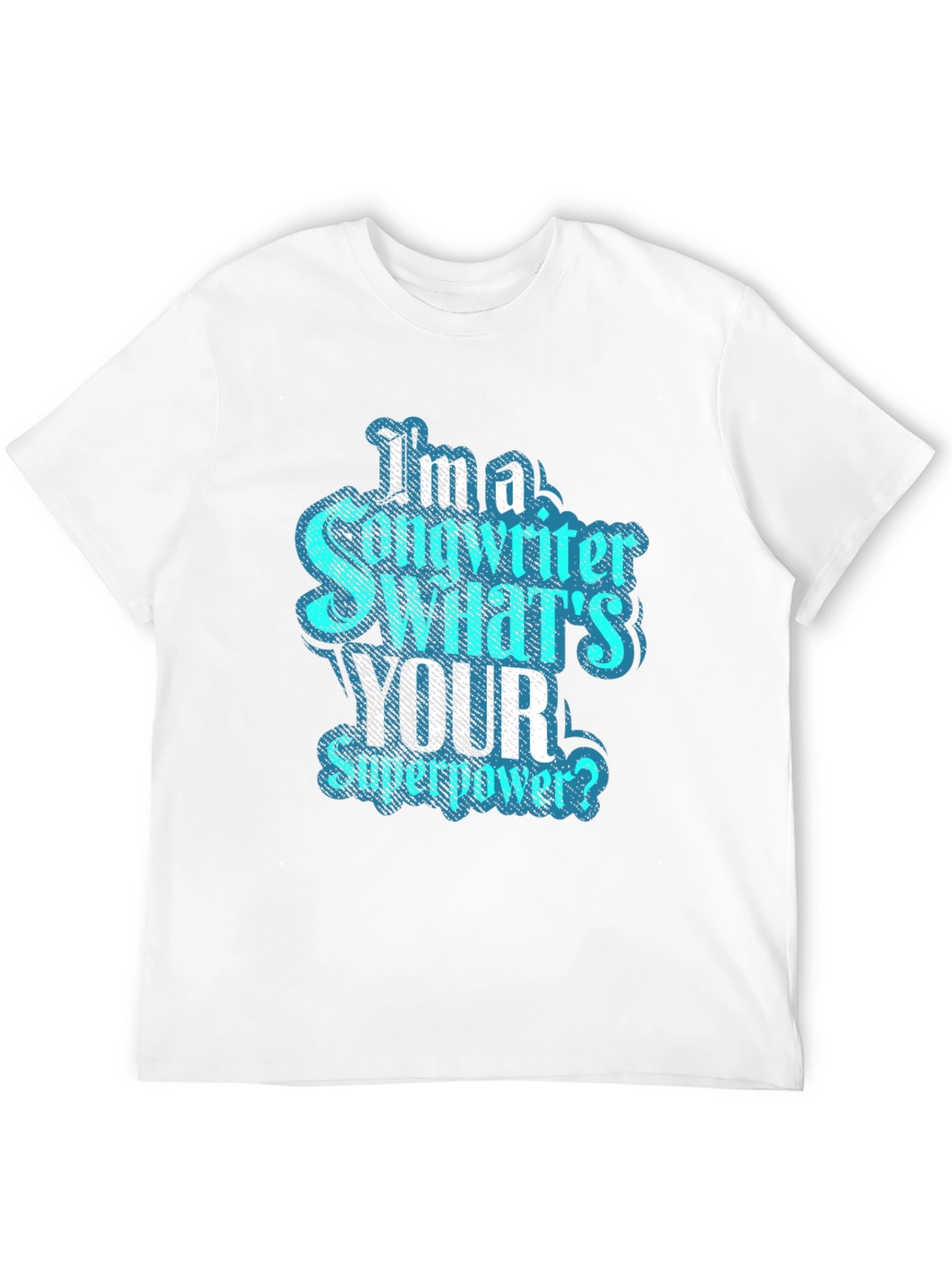 Songwriter Superpower T-Shirt - Black Crew Neck