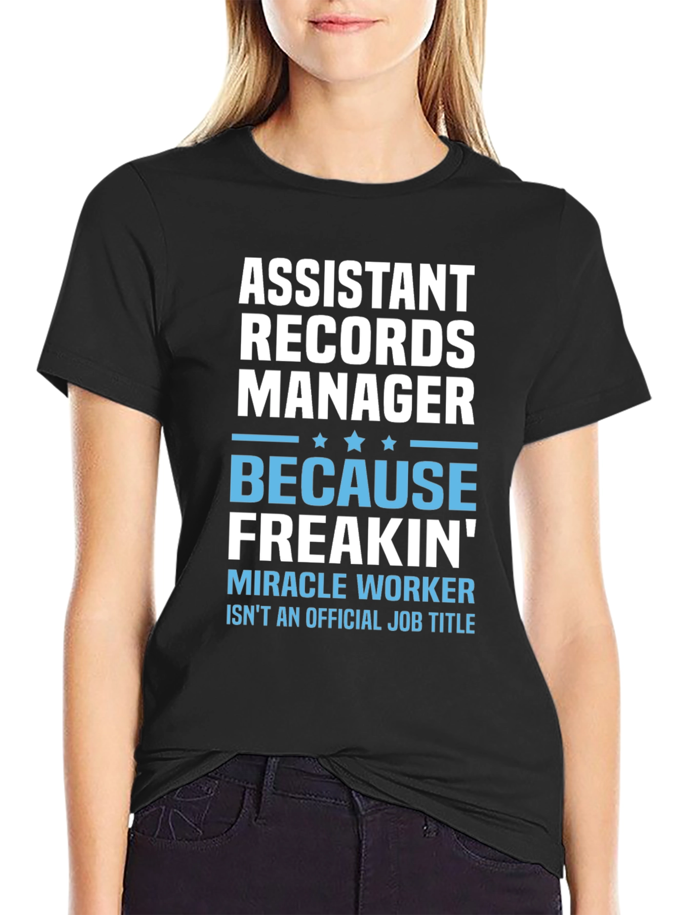 Assistant Records Manager Novelty Graphic Tee