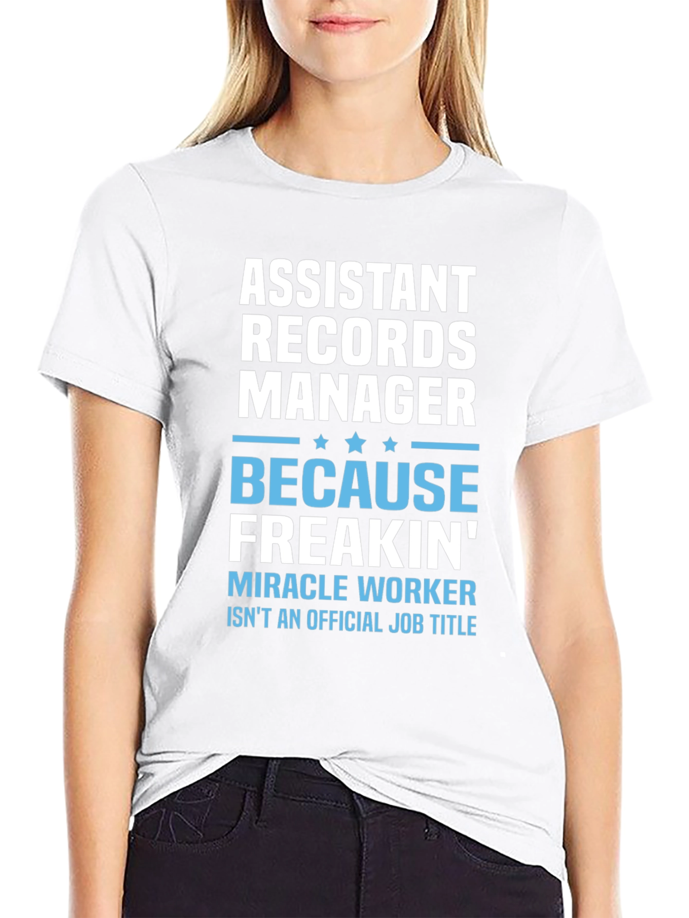 Assistant Records Manager Novelty Graphic Tee
