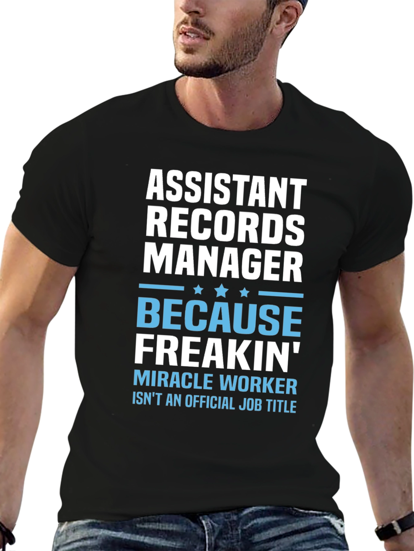 Assistant Records Manager Novelty Graphic Tee