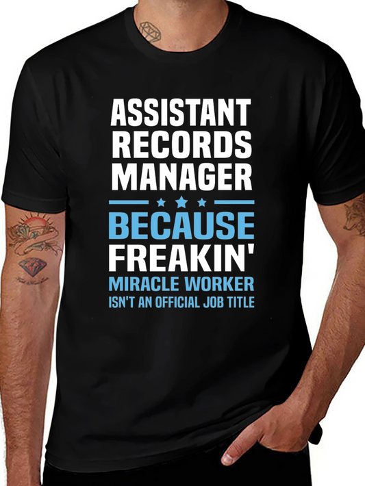 Assistant Records Manager Novelty Graphic Tee
