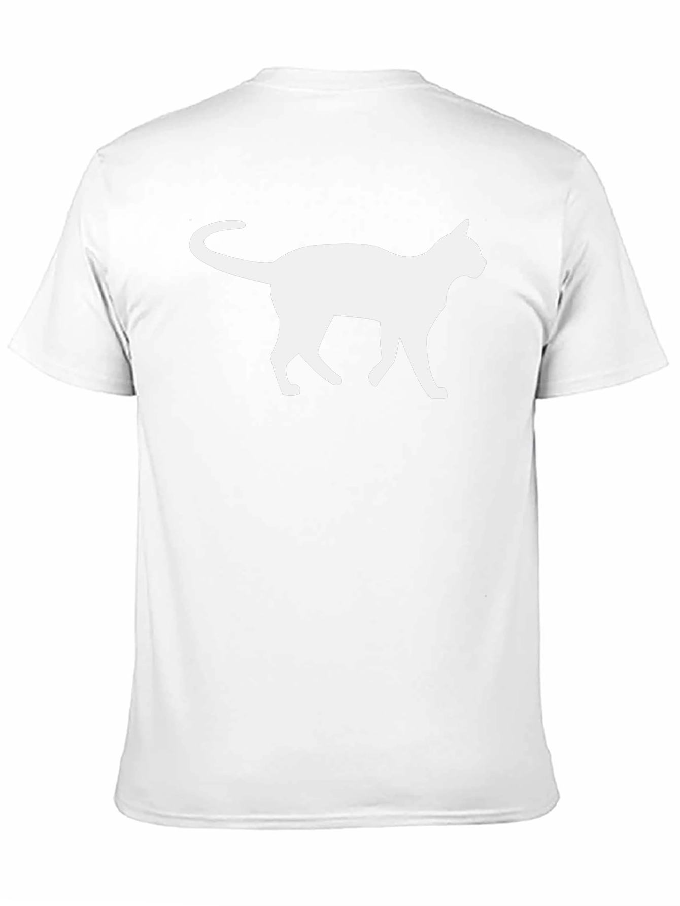 Cool Cat Silhouette Graphic T-Shirt