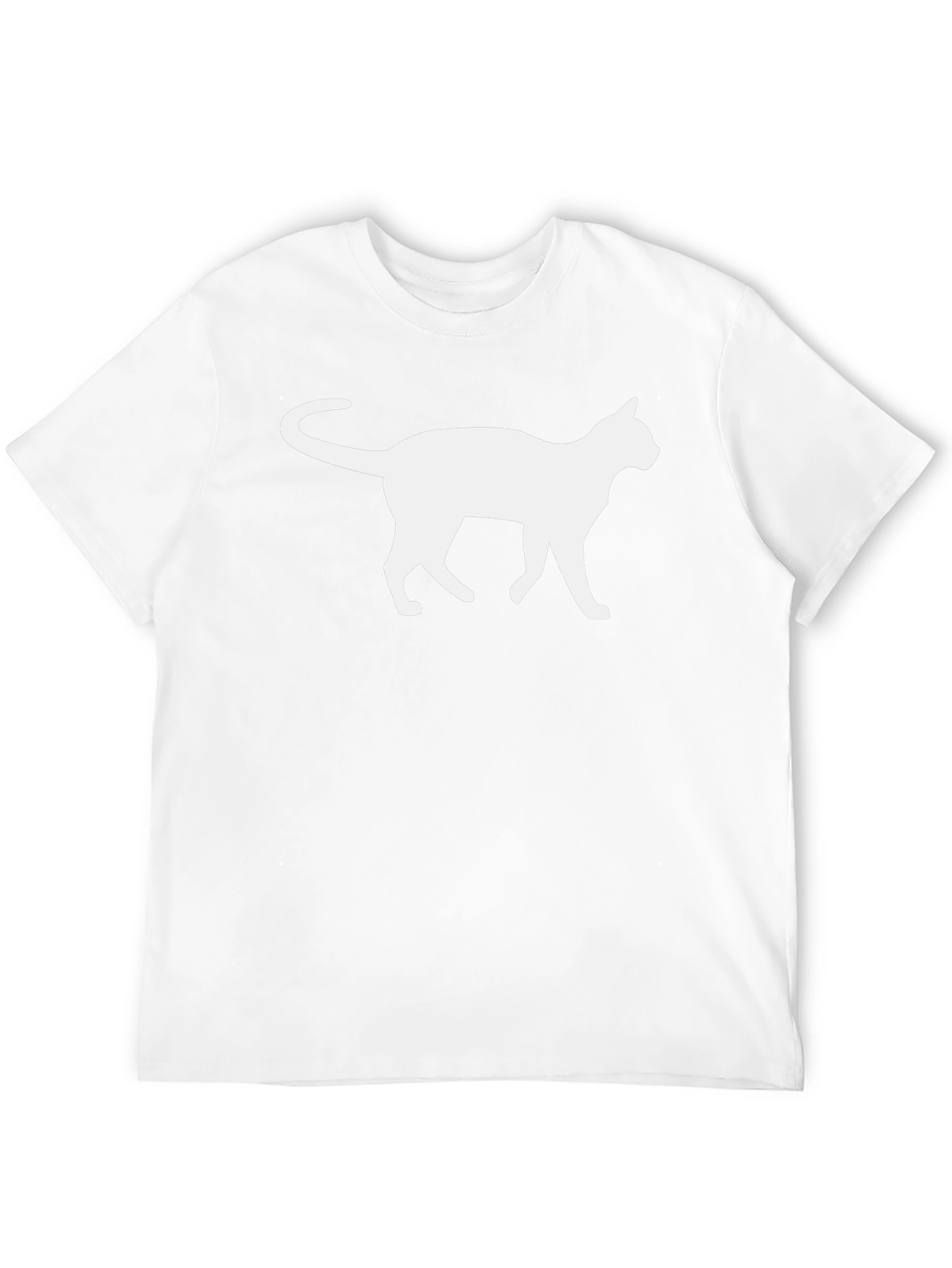 Cool Cat Silhouette Graphic T-Shirt