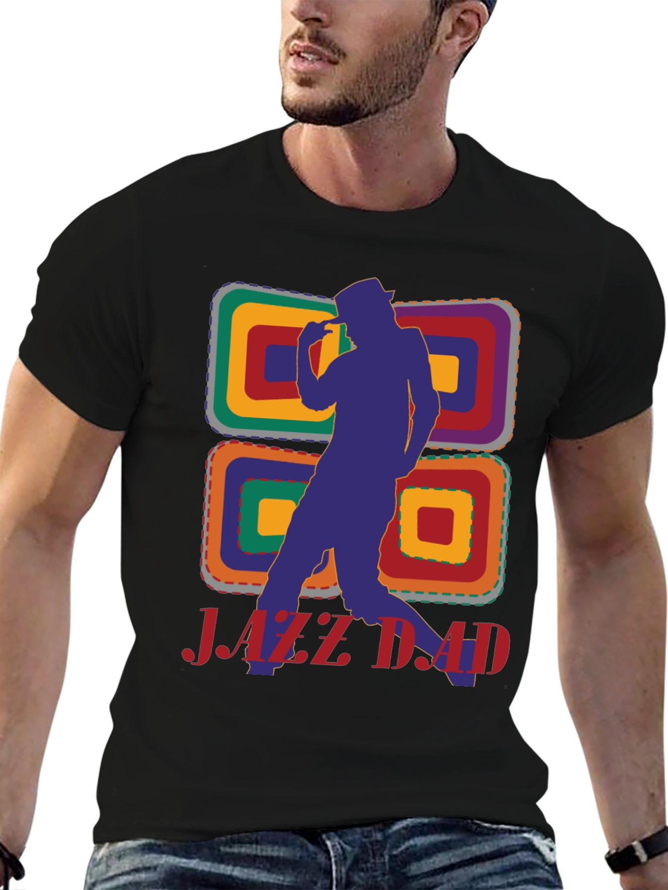 Jazz Dad Graphic Tee - Retro Style