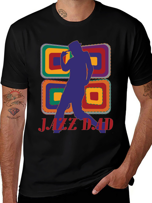 Jazz Dad Graphic Tee - Retro Style