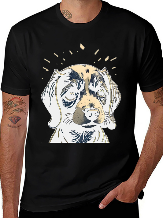 Dog Graphic Tee - Mens Black T-Shirt