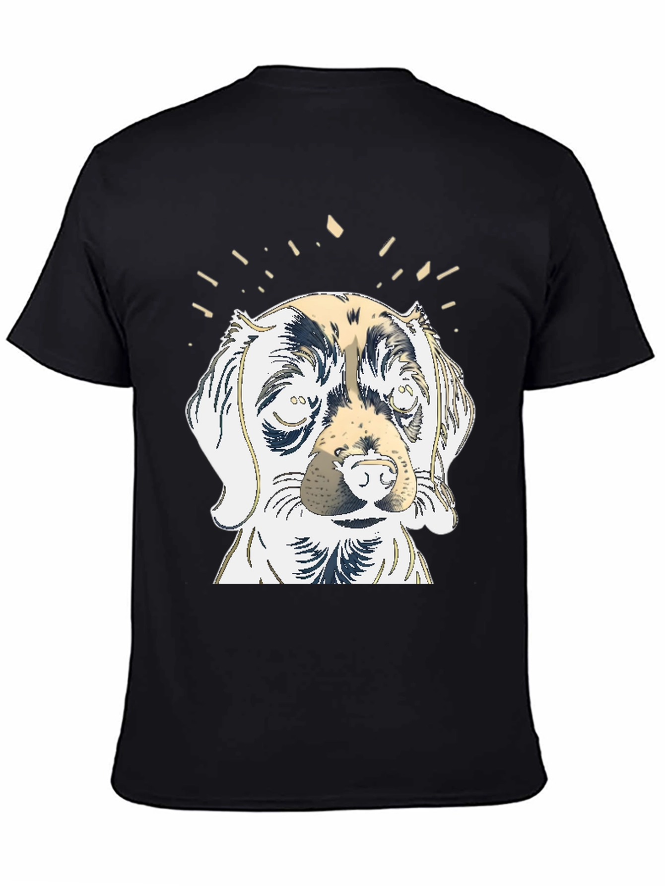 Dog Graphic Tee - Mens Black T-Shirt