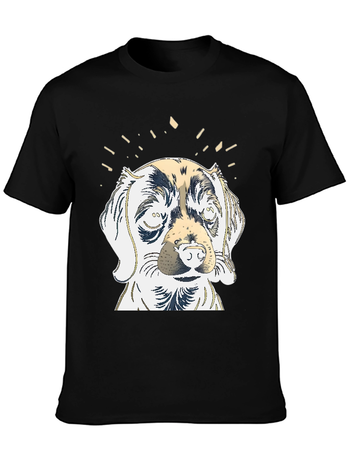 Dog Graphic Tee - Mens Black T-Shirt