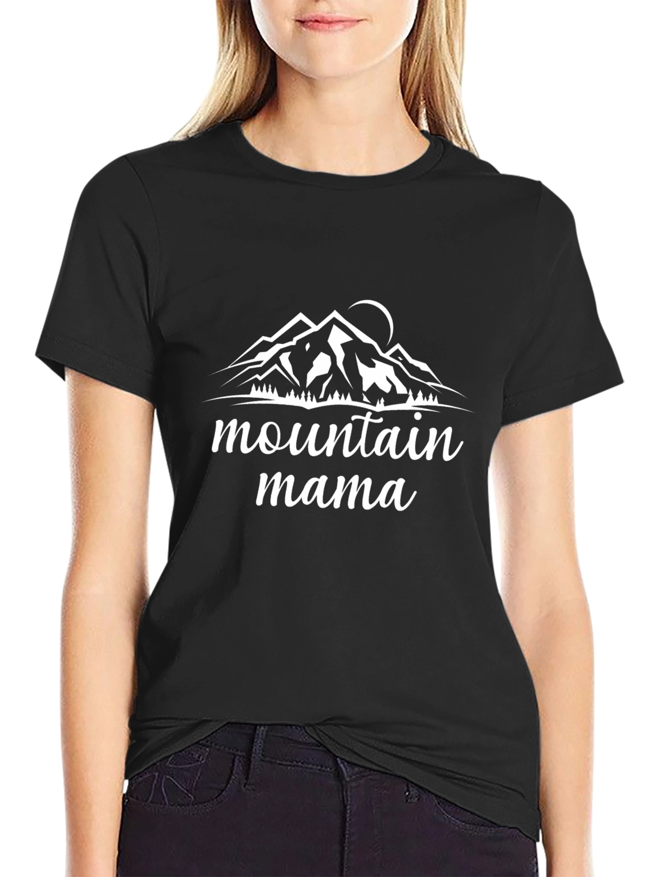 Mountain Mama Graphic Tee - Black