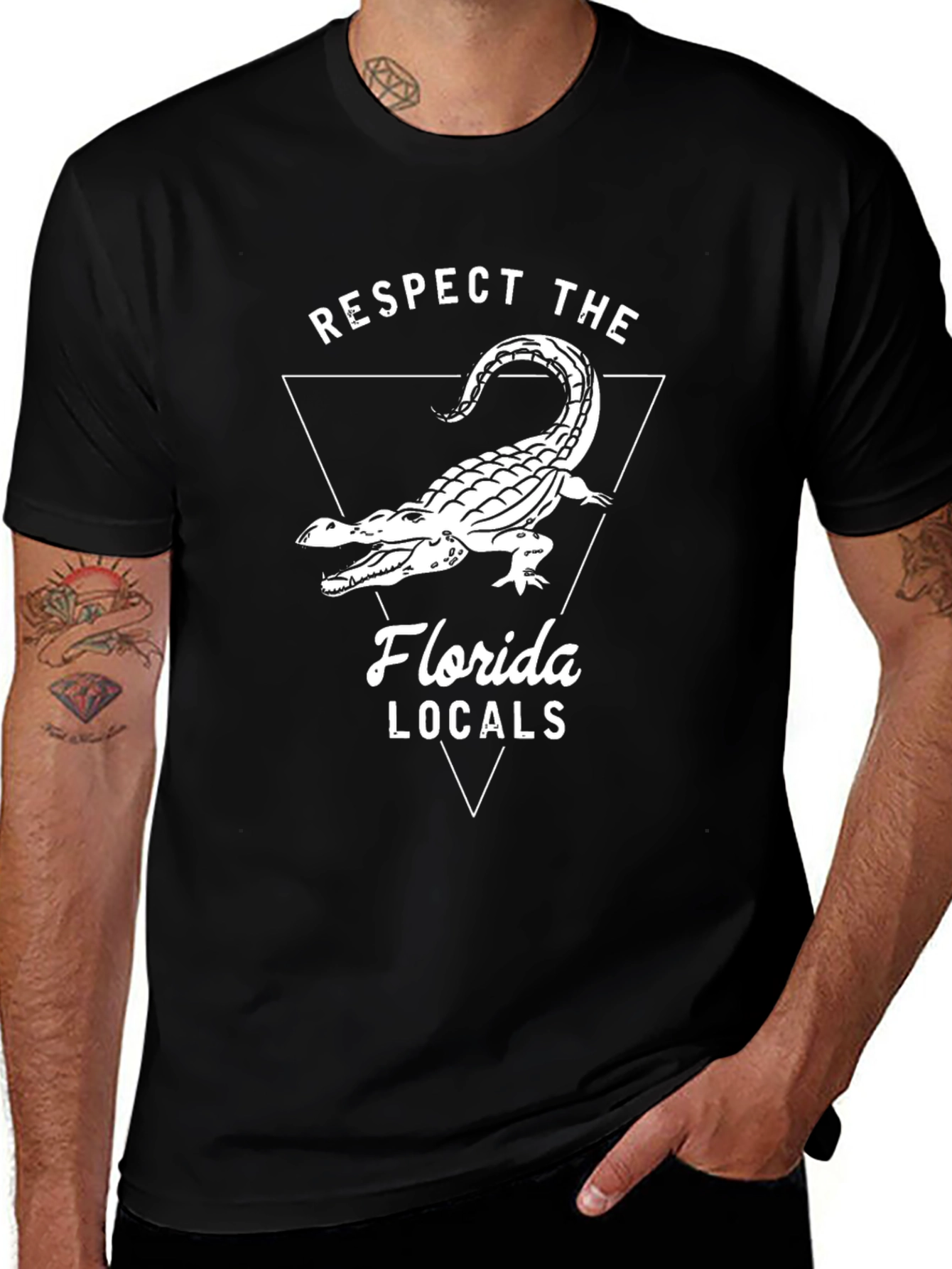 Respect the Florida Locals Alligator Graphic Tee