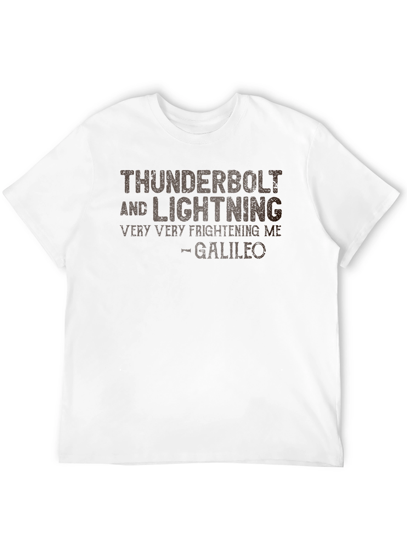 Thunderbolt & Lightning Tee - Galileo Quote