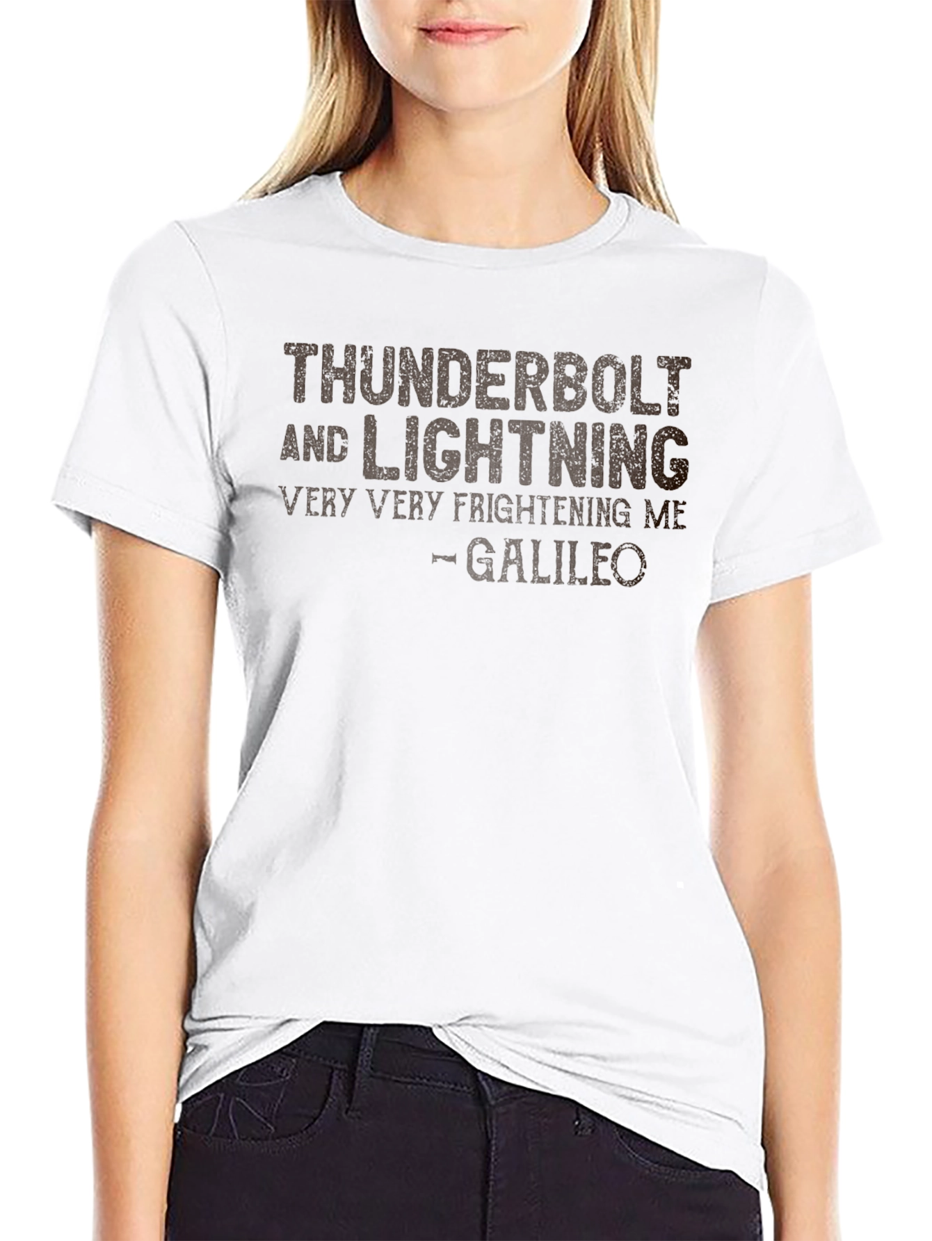Thunderbolt & Lightning Tee - Galileo Quote