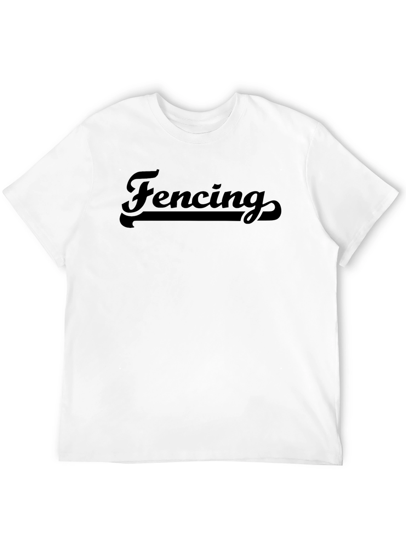 Fencing Graphic T-Shirt - Classic Retro Style