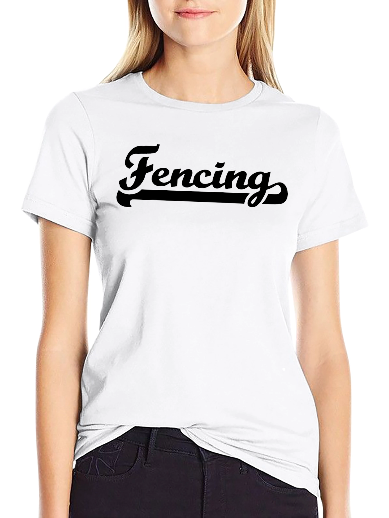 Fencing Graphic T-Shirt - Classic Retro Style
