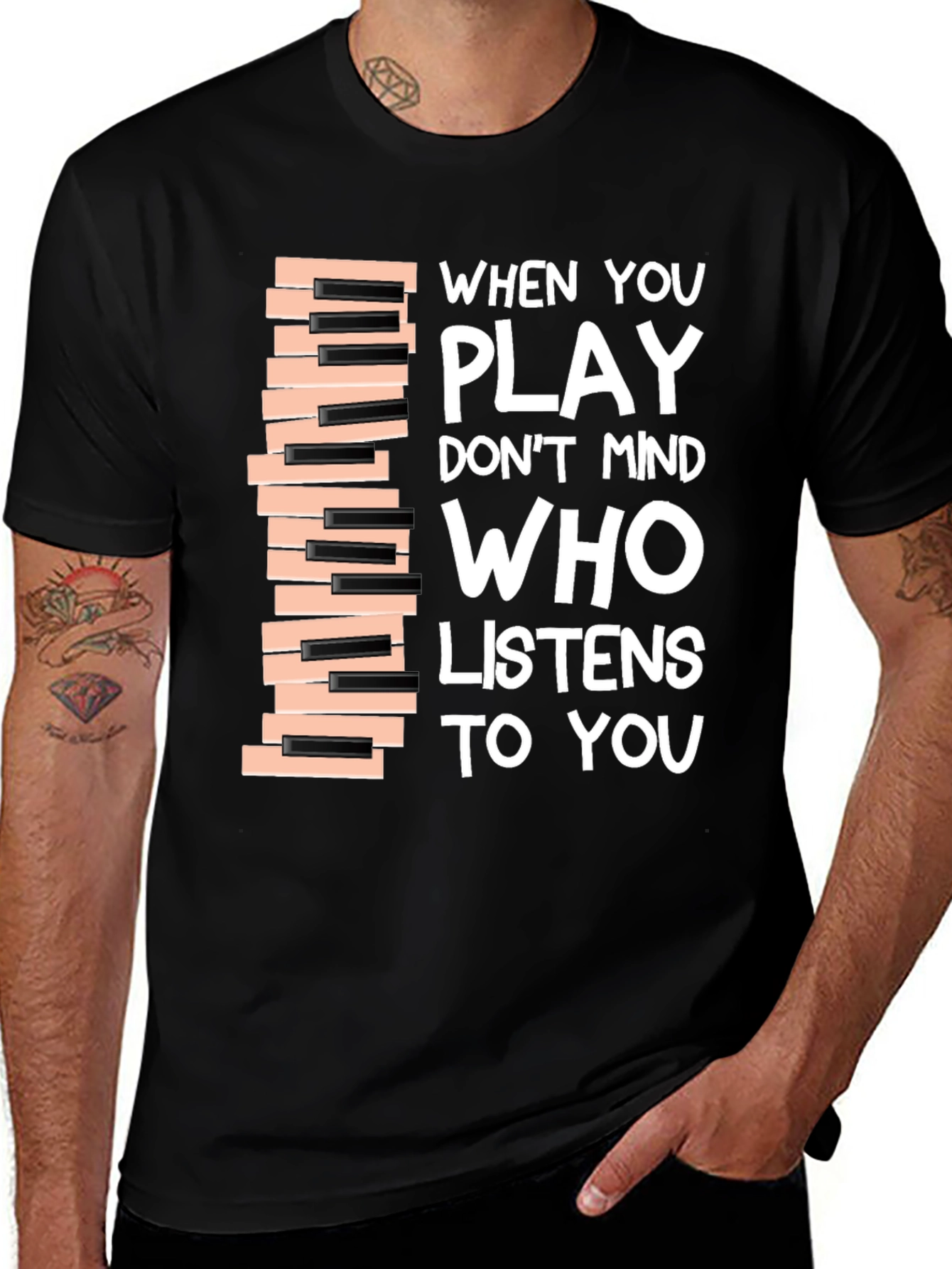 Piano Keys T-Shirt - Music Lover Tee