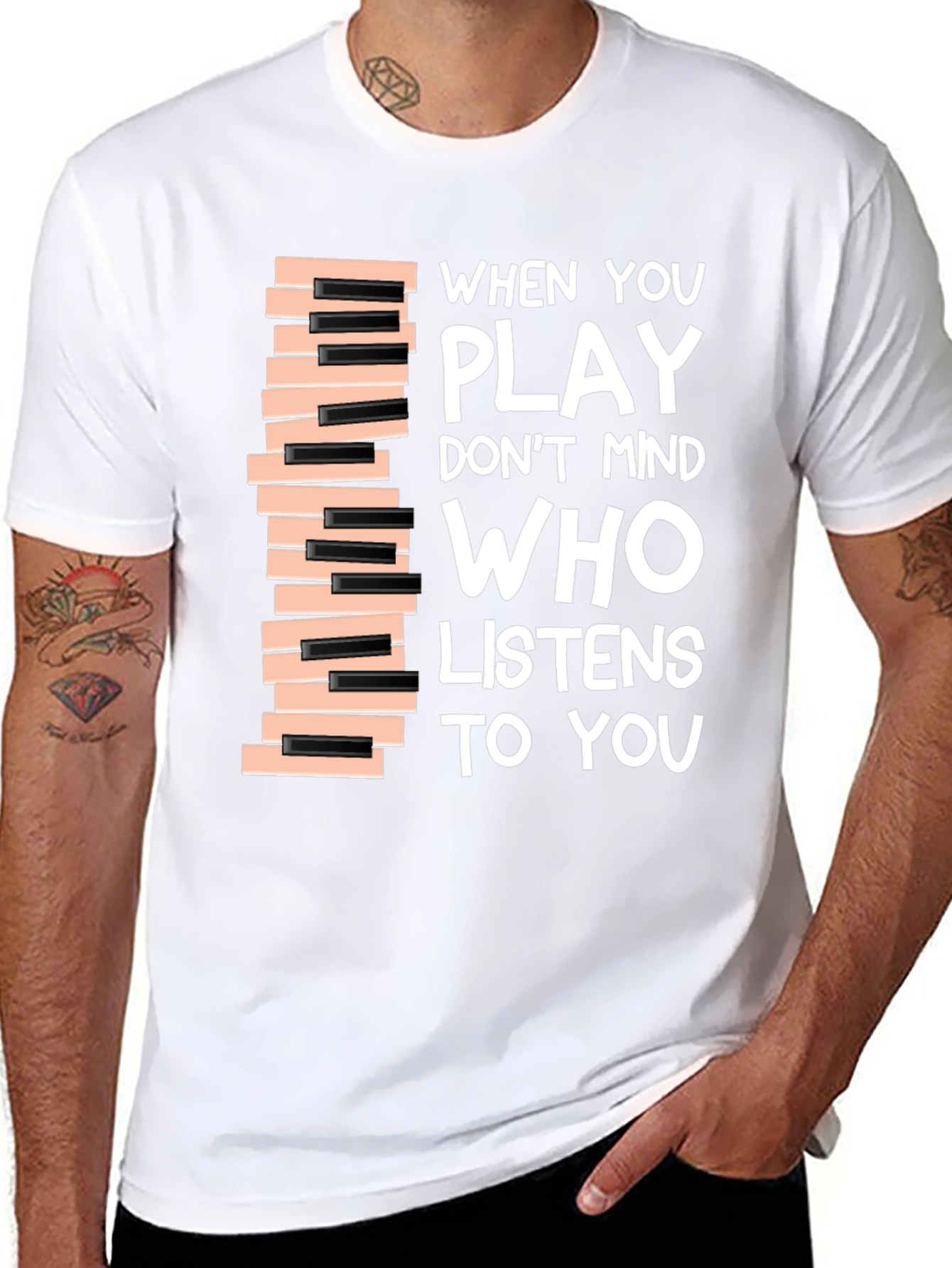 Piano Keys T-Shirt - Music Lover Tee