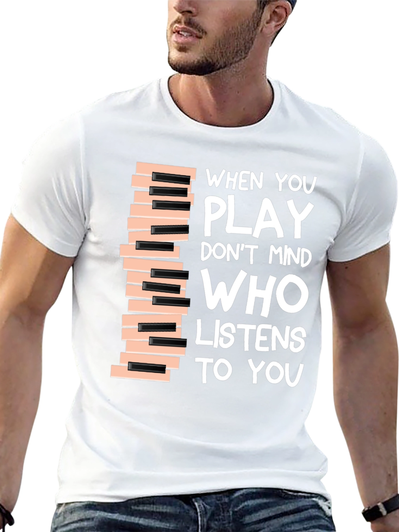 Piano Keys T-Shirt - Music Lover Tee
